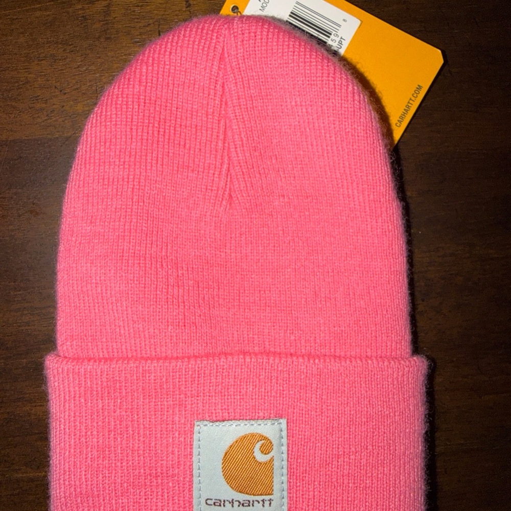 Carhartt Toddler Medium Pink Hat Cap Beanie Knit One Size NWT